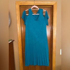 Lane Bryant cold shoulder swing dress